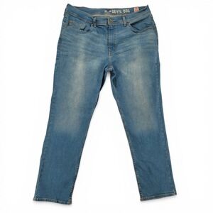 Devil Dog Mens 36x30 Athletic Fit Jeans Blue Stretch Denim Classic